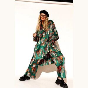 Posh Satin Tiger Tales Playsuit